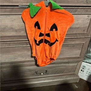 Infant Orange Pumpkin Halloween Costume